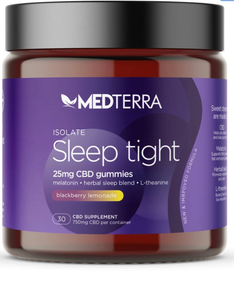 Medterra Isolate Sleep Tight Gummies 25mg