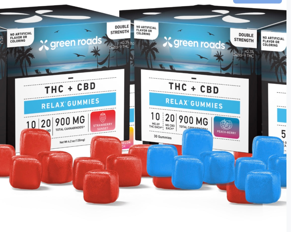 Green Roads - Relax Gummies -Delta + CBD